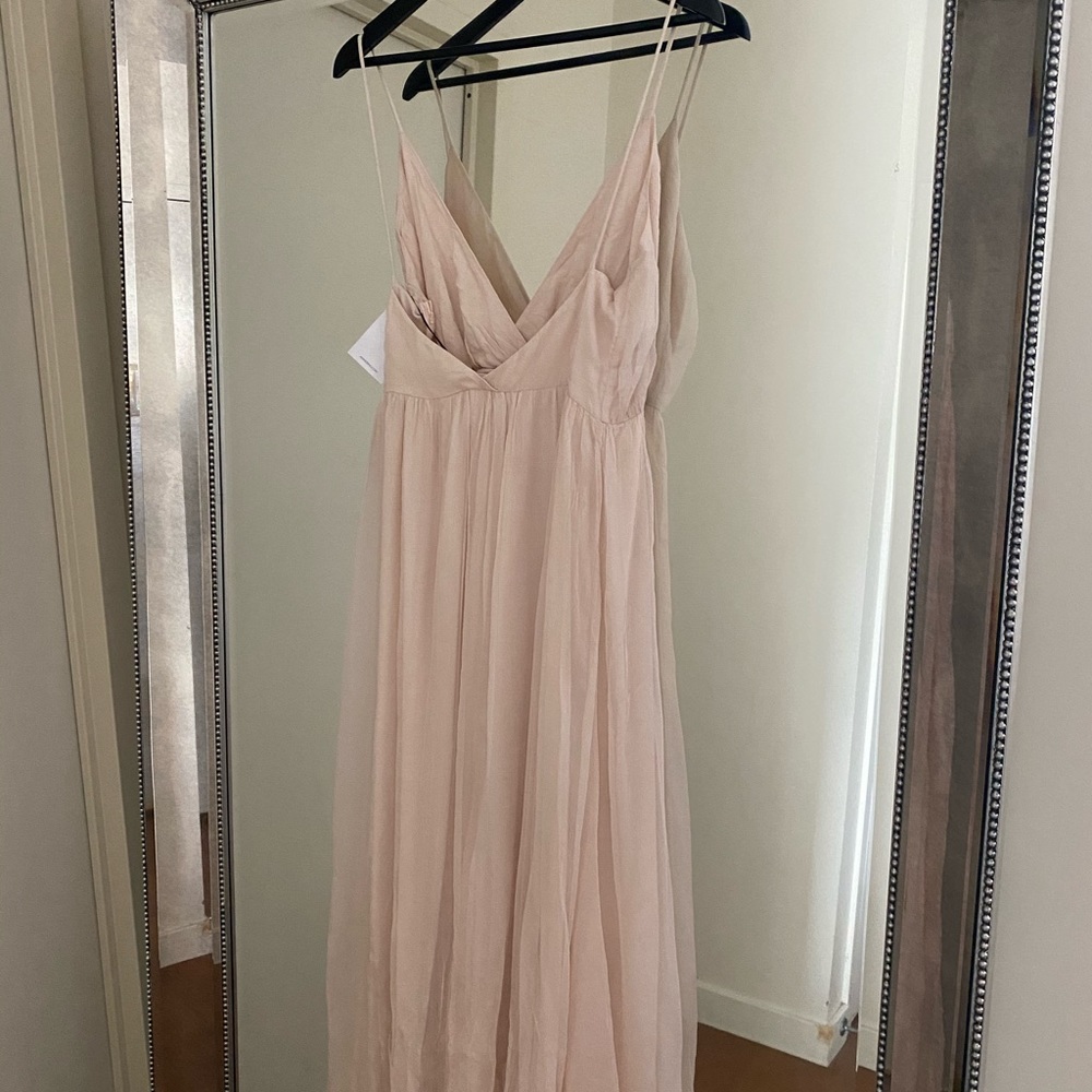 ANINE BING Chiffon Gown in Blush - Picture 8 of 8